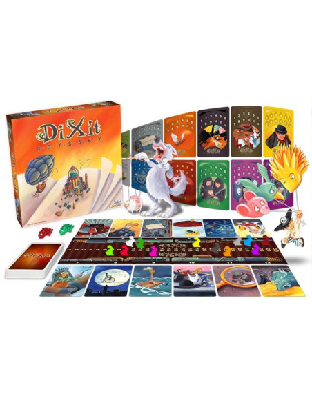 Dixit Odyssey  - Dixit Odyssey, basado en el superventas DIXIT, introduce nuevas reglas para que puedan participar hasta 12 juga
