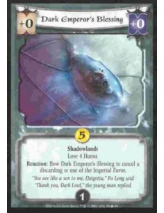 Dark Emperor's Blessing  - Shadowlands Lose 4 Honor.Reaction: Bow Dark Emperor's Blessing to cancel a discarding or use of the I