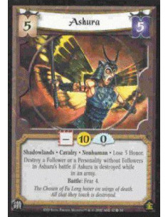 Ashura  - Cavalry · Nonhuman · Shadowlands · Lose 5 Honor. After each time Ashura is destroyed while at a battlefield, target an