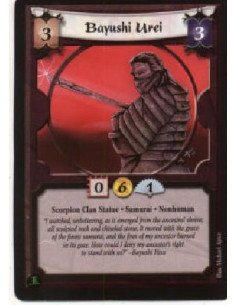 Bayushi Urei  - Scorpion Clan Statue. Samurai. Nonhuman