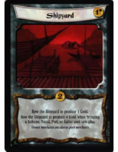Shipyard  - Bow the Shipyard to produce 1 Gold. Bow the Shipyard to produce 4 Gold when bringing a Kobune, Naval, Port, or Sailo