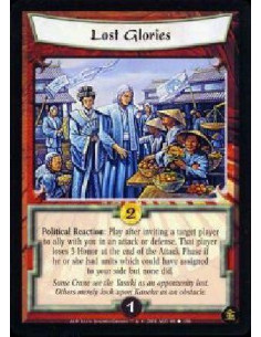 Lost Glories  - Political Reation: Play after inviting a target player to ally with you in an attack or defense. That player los
