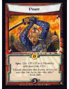 Power  - Open: Give +2F/+2C to a Personality with more than 4 Chi.