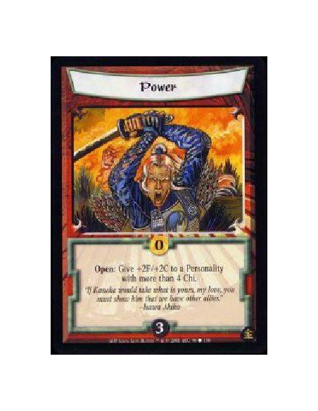 Power  - Open: Give +2F/+2C to a Personality with more than 4 Chi.