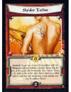 Spider Tattoo  - Limited: Target one of your Personalities with the Tattooed trait and without a Spider Tattoo. For the rest of 