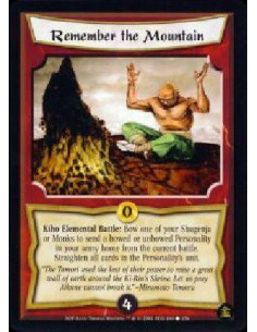 Remember the Mountain  - Kiho Elemental Battle: Bow one of your shugenja or monks to send a bowed or unbowed personality in your