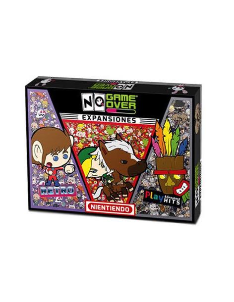 No Game Over Expansion  - Expansión del juego NO Game Over con 3 temáticas, RETRO, NIENTIENDO y PLAY &amp; Greatest Hits