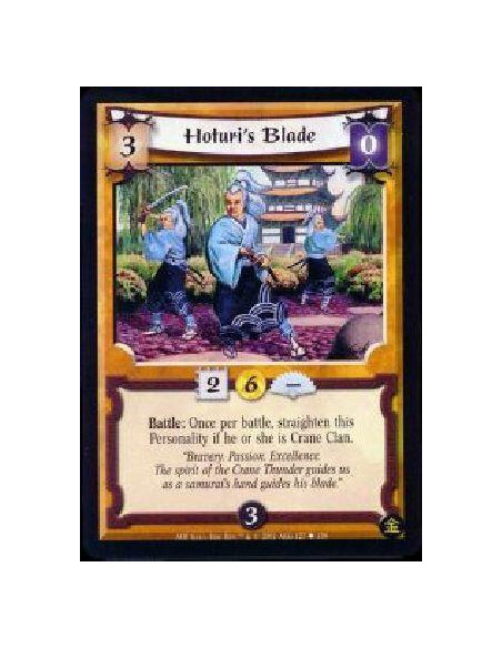 Hoturi's Blade  - Battle: Once per battle straighten this Personality if he or she is Crane Clan.