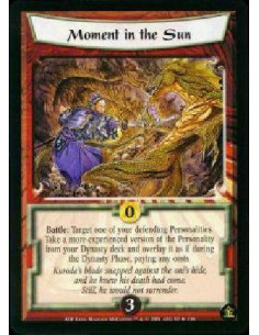 Moment in the Sun FOIL  - Battle: Target one of your defending Personalities. Take a more-experienced version of the Personality