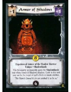 Armor of Shadows Exp FOIL  - Experienced Armor of the Shadow Warrior * Unique * Shadowlands This Personality permanently gains t