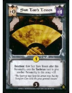 Sun-Tao's Tessen FOIL  - Reaction: Bow Sun Tao's Tessen after this Personality uses the Tactician trait to give another Personal
