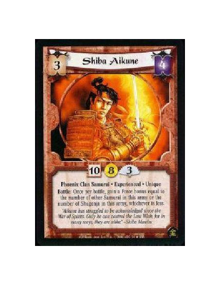 Shiba Aikune Exp FOIL  - Phoenix Clan Samurai * Experienced * Unique Battle: Once per battle, gain a Force bonus equal to the nu