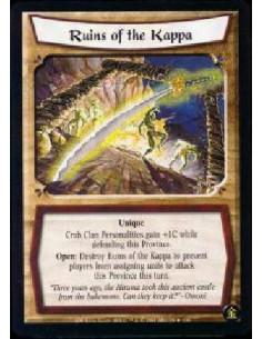 Ruins of the Kappa FOIL  - Unique Crab Clan Personalities gain +1C while defending this Province. Open: Destroy Ruins of the Kap
