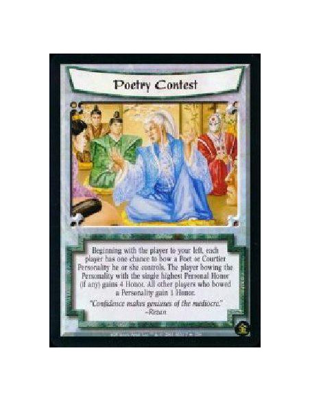 Poetry Contest FOIL  - Beginning with the player to your left and proceeding in turn order, each player has one chance to bow a 