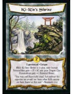 Ki-Rin's Shrine Exp FOIL  - Experienced . Unique While Ki-Rin's Shrine is in play, your Human Personalities gain +1F/+1C and you