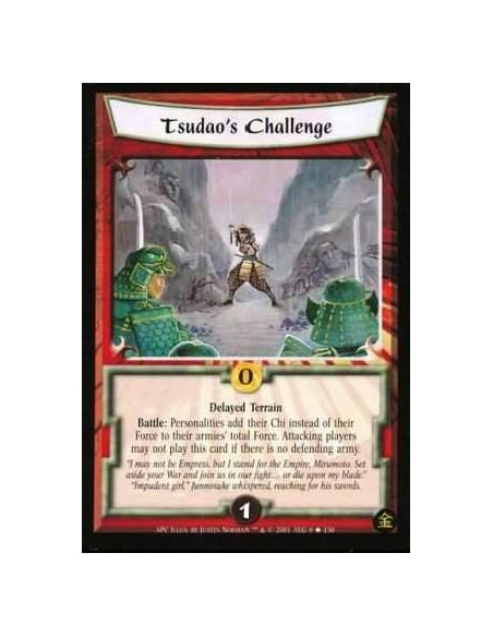 Tsudao's Challenge  - A Perfect Cut - Spoiler Listings Delayed Terrain Battle: Personalities add their Chi instead of their Forc