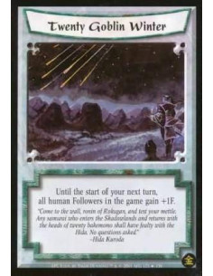 Twenty Goblin Winter FOIL  - Until the start of your next turn, all human Followers in the game gain +1F.