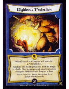 Righteous Protection  - Will only attach to a Shugenja with more than 2 Personal Honor. Reaction: Bow this Shugenja after he or 