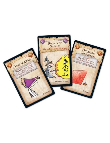 Munchkin  - Baja al Dungeon. Mata todo lo que encuentres. Apuñala a tus amigos y quédate con sus cosas. Toma el tesoro y corre.  2