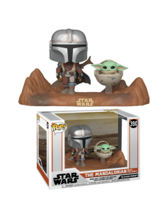 Funko Pop Movie Moments: Mandalorian & Child  - 