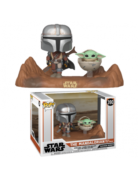Funko Pop Movie Moments: Mandalorian y Child  - 