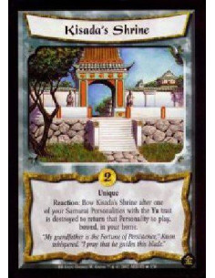 Kisada's Shrine  - Unique Reaction: Bow Kisada's Shrine after one of your Samurai Personalities with Yu is destroyed to return t