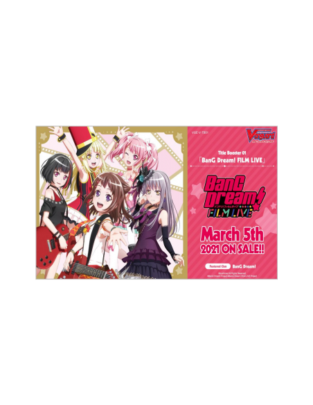 BanG Dream! FILM LIVE Title Booster: Caja de sobres (12)  - BanG Dream! takes on a new stage in Cardfight!! Vanguard!You can con