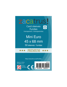 Fundas Zacatrus Mini Euro Premium (45mm x 68mm) (55 uds)  - 1555 fundas gruesas de tamaño 45x68 milímetros