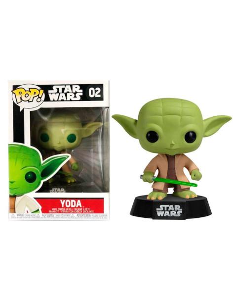 Pop Yoda  - Pop cabezón de Yoda con espada láser