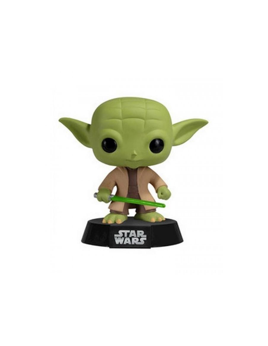 Funko Pop Yoda  - Pop cabezón de Yoda con espada láser