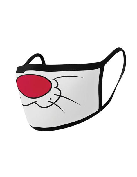 Pack 2 x Mascarilla reutilizable Silvestre. Looney Tunes  - Contiene 2 mascarillas reutilizables para adulto