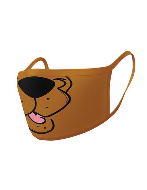 Pack 2 x Mascarilla reutilizable Scooby-Doo  - Contiene 2 mascarillas reutilizables de Scooby Doo