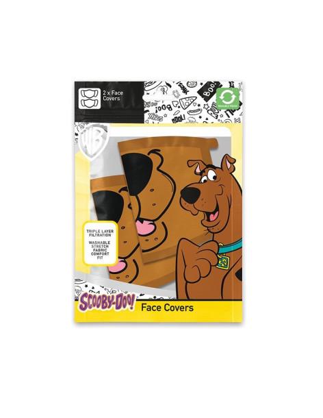 Pack 2 x Mascarilla reutilizable Scooby-Doo  - Contiene 2 mascarillas reutilizables de Scooby Doo 2