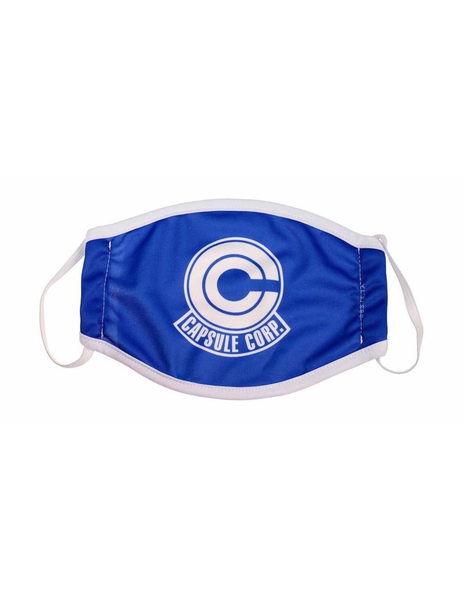 Mascarilla Logo Capsule Corp. Dragon Ball  - Contiene 1 mascarilla reutilizables de Dragon Ball