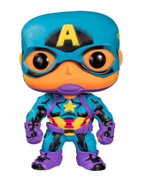 Funko Pop Capitán América. Marvel Black Light  -  2