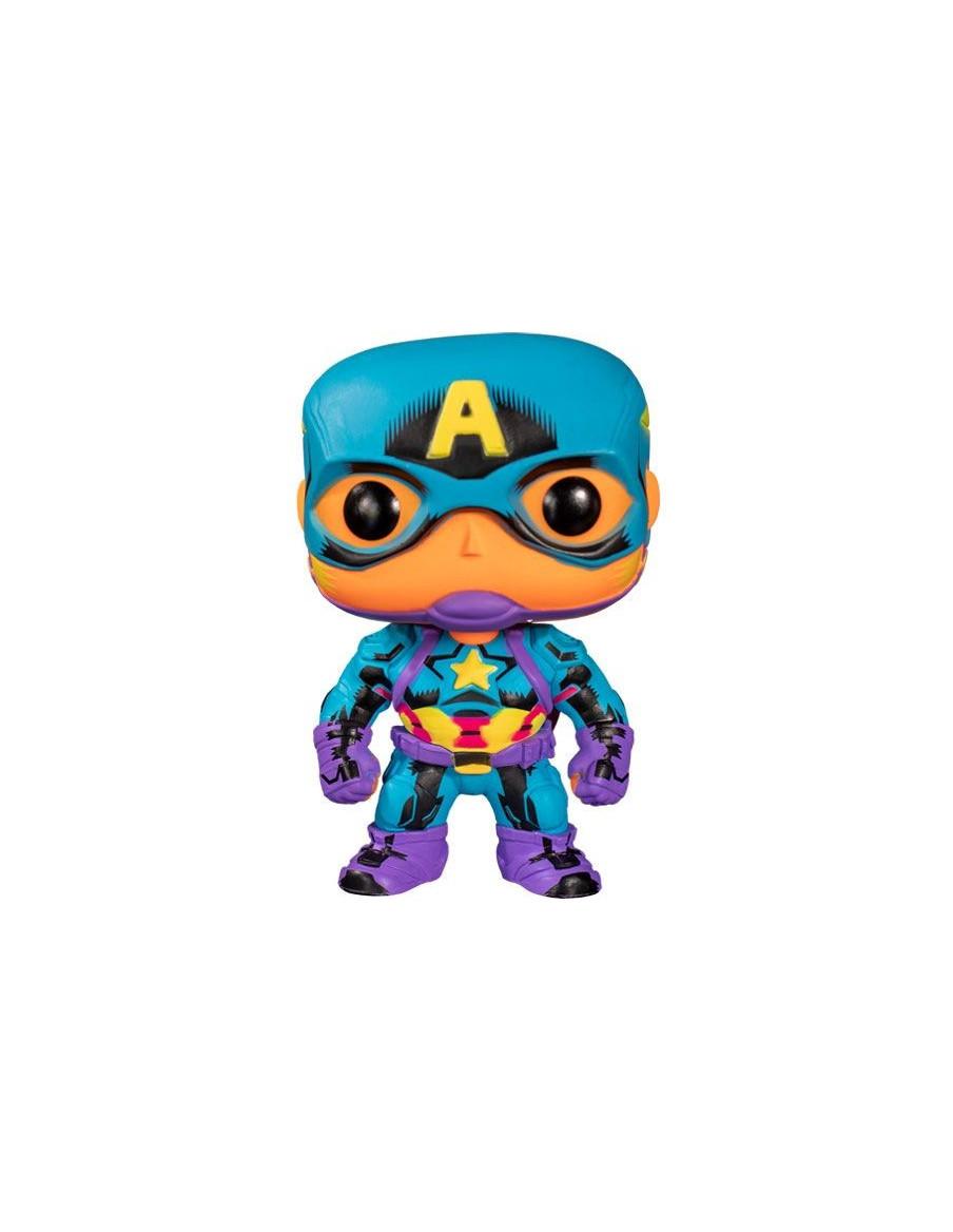 Funko Pop Capitán América. Marvel Black Light  - 
