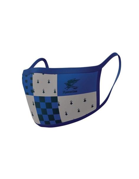 Pack 2 x Mascarilla reutilizable Ravenclaw. Harry Potter  - Paquete con 2 mascarillas reutilizables para Adultos