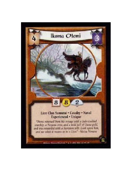 Ikoma Otemi Exp FOIL  - Lion Clan Samurai. Cavalry. Naval. Experienced. Unique  