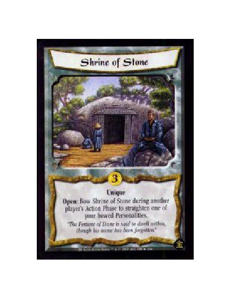 Shrine of Stone FOIL  - Singular Open: Bow Shrine of Stone during another player's Action Phase to straighten one of your bowed 