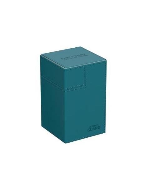 Flip'n'Tray Deck Case 80+ Standard Size XenoSkin Petrol Blue. Ultimate Guard  -  2