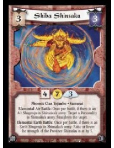 Shiba Shinsaku  - Phoenix Clan Yojimbo · Samurai. Elemental Air Battle: Once per battle, if there is an Air Shugenja in Shinsaku