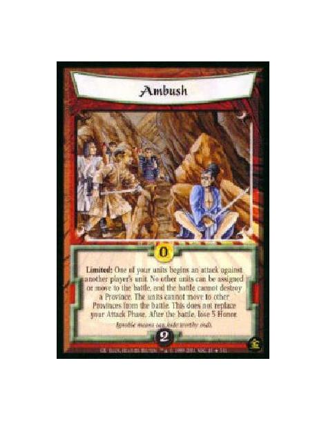 Ambush FOIL (Idioma Aleman)  - Limited: Declare an additional Attack Phase. Target one of your units that can legally assign to 
