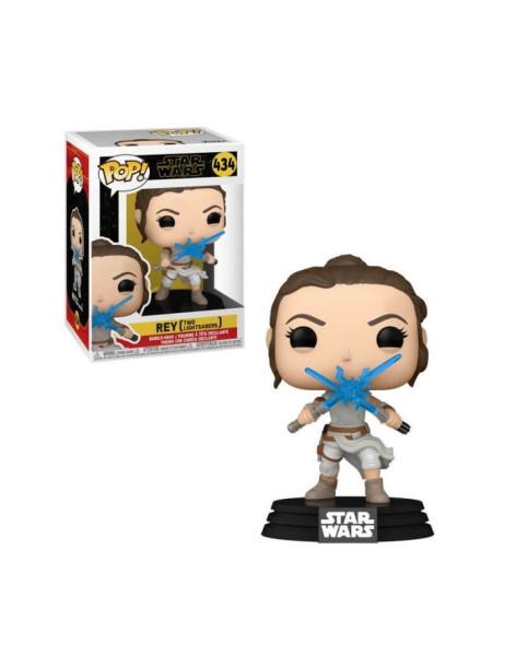 Funko Pop. Rey con dos espadas láser. Star Wars  - 