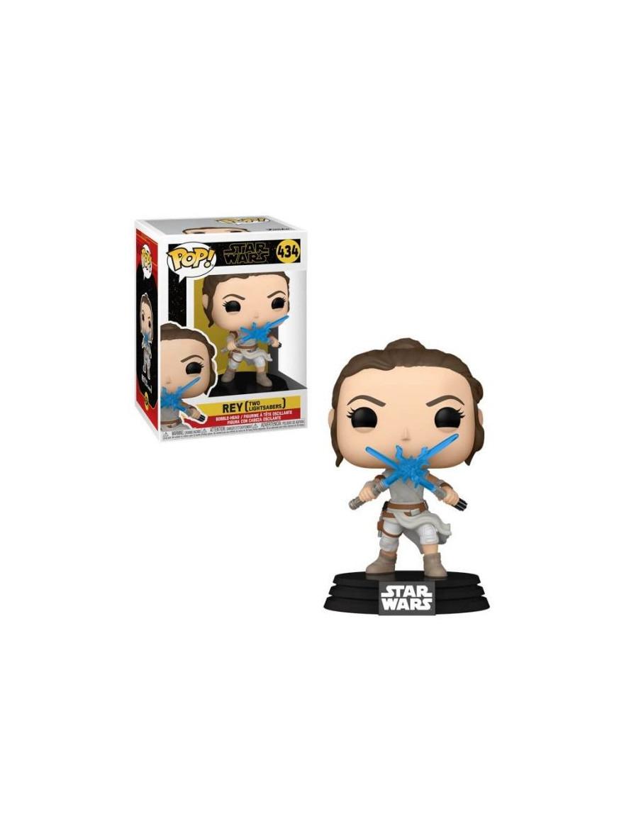 Funko Pop. Rey con dos espadas láser. Star Wars  - 