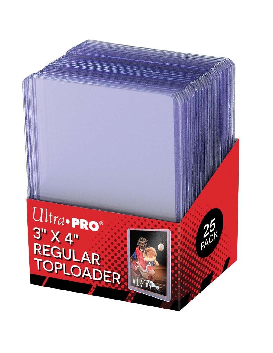 Fundas 3"x4" regular TOPLOADER - Ultra Pro (25 unidades)  - Toploader Regular para cartas de tamaño y grosor estándar. El plásti