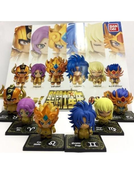 Figure Set Saint Seiya s01 Gachapon  - Saint Seiya figures series 01 Gachapon.
Random loot(Taurus Aldebaran, Aries Mu, Leo Aioli