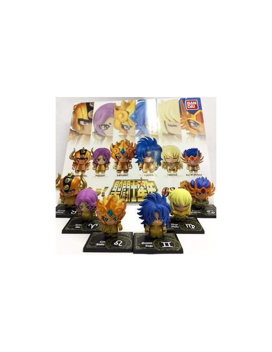 Set Figuras Saint Seiya s01 Gachapon  - Figuras Saint Seiya series 01 Gachapon.
Contenido aleatorio (Tauro Aldebaran, Aries Mu, 