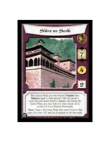 Shiro no Soshi (Idioma Español)  - Non-Unique Ninja you own without Ninjutsu have Ninjutsu equal to their printed Gold cost minu