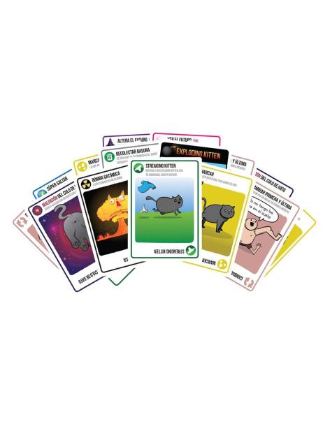 Exploding Kittens: Streaking Kittens  - Esta expansión incluye 15 cartas, con 8 nuevos tipos de acciones y un gatito rayo que te 2