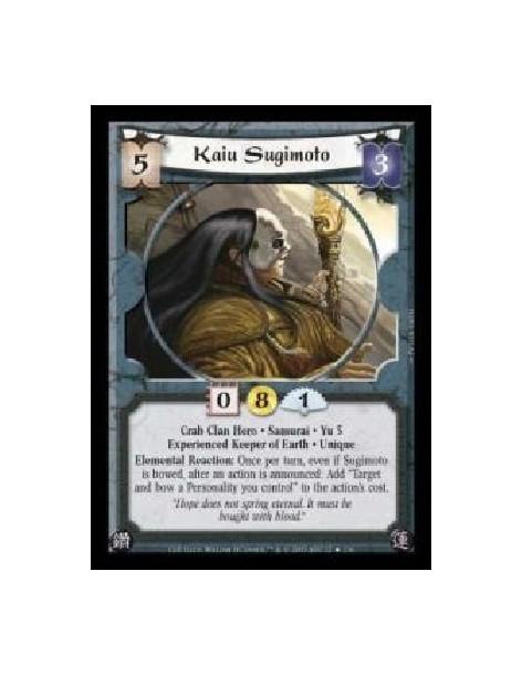 Kaiu Sugimoto Exp FOIL (Español)  - Crab Clan Hero · Samurai · Yu 5 · Experienced Keeper of Earth · Unique. Elemental Reaction: 